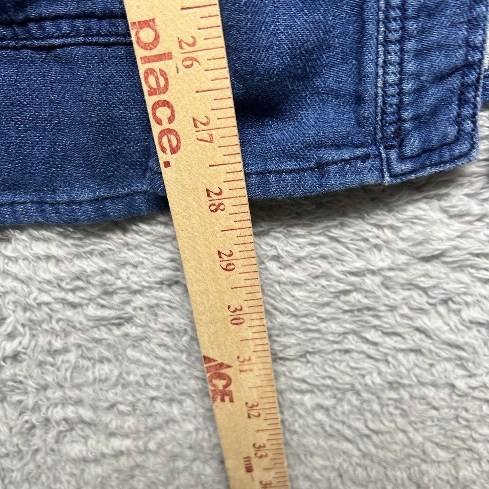 J Crew Drapey Indigo Jacket Womens XL Blue Pockets Cotton Casual - Picture 14 of 14